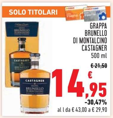 Grappa Brunello di Montalcino Castagner