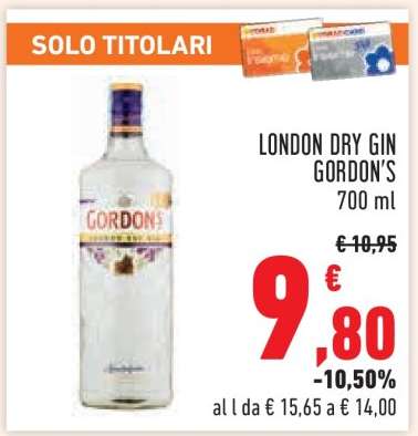 LONDON DRY GIN GORDON'S