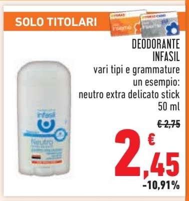 Deodorante Infasil