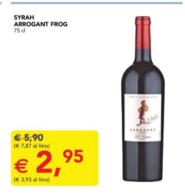 SYRAH ARROGANT FROG