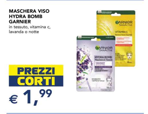 MASCHERA VISO HYDRA BOMB GARNIER