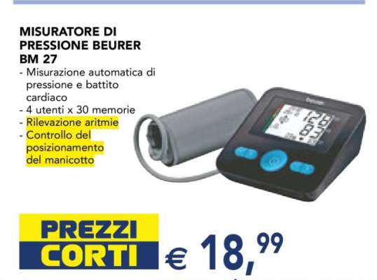 MISURATORE DI PRESSIONE BEURER BM 27