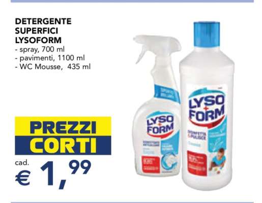 Detergente Superfici Lysoform
