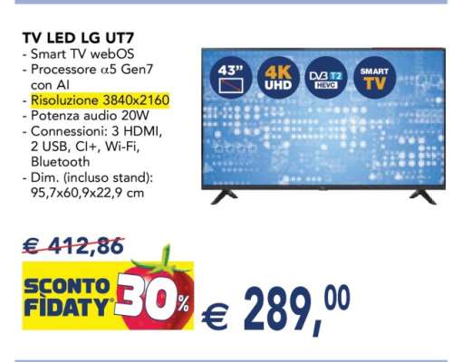 TV LED LG UT7