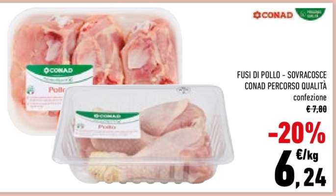 Fusi di pollo - sovracosce Conad Percorso Qualità