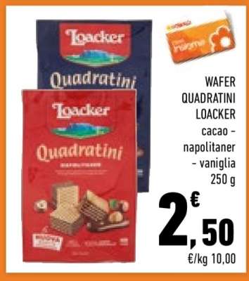 WAFER QUADRATINI LOACKER