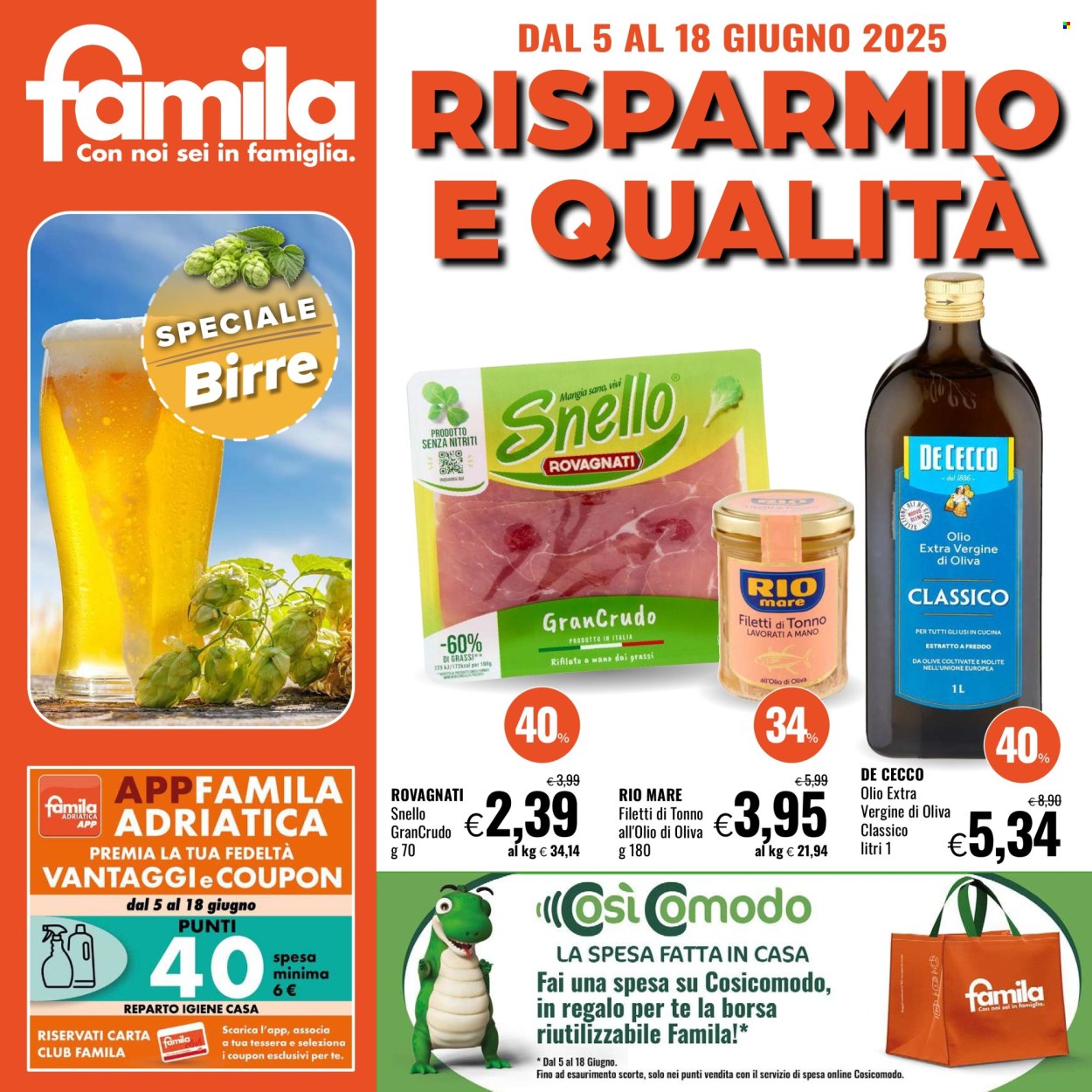 Volantino Famila - 5/6/2025 - 18/6/2025. Pagina 1