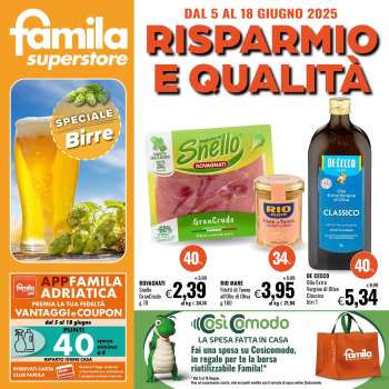 Volantino Famila - 5/6/2025 - 18/6/2025.