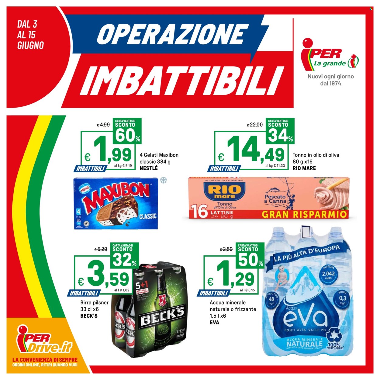 Volantino Iper, La grande i - 3/6/2025 - 15/6/2025. Pagina 1