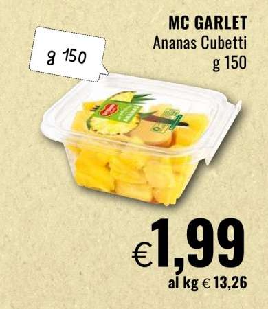 MC GARLET Ananas Cubetti