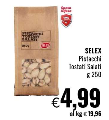 SELEX pistacchi tostati salati