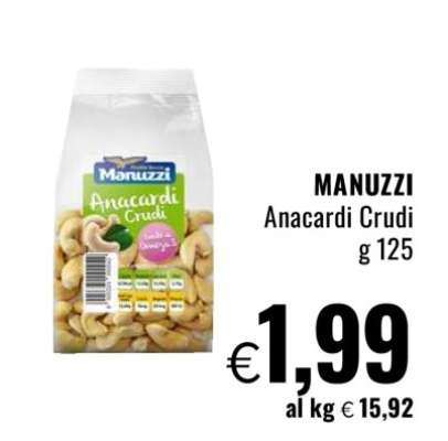 MANUZZI Anacardi Crudi