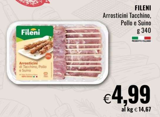 FILENI Arrosticini Tacchino, Pollo e Suino