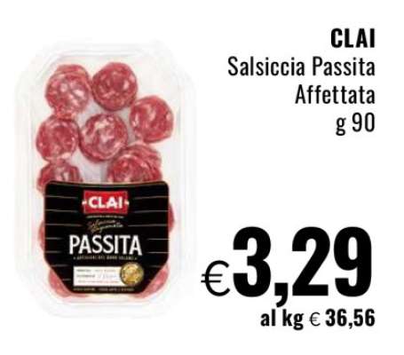 CLAI Salsiccia Passita Affettata
