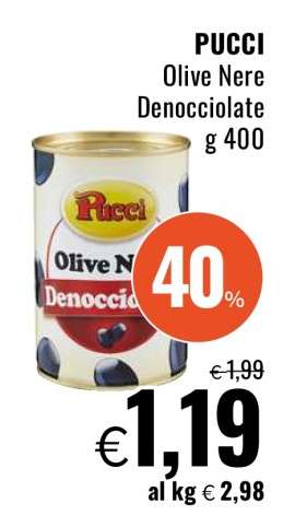 PUCCI Olive Nere Denocciolate