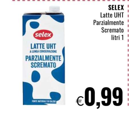 SELEX Latte UHT Parzialmente Scremato