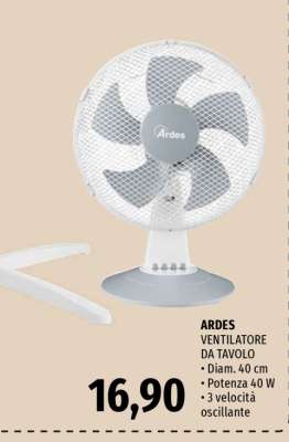 ARDES VENTILATORE DA TAVOLO