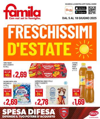Volantino Famila - 5/6/2025 - 18/6/2025.