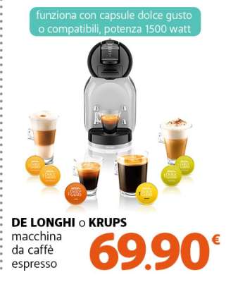 DE LONGHI o KRUPS macchina da caffè espresso