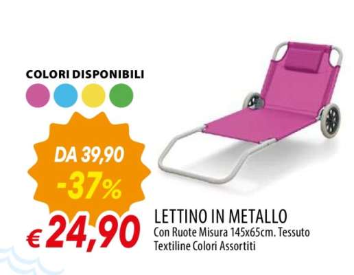 LETTINO IN METALLO