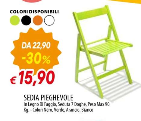 Sedia pieghevole