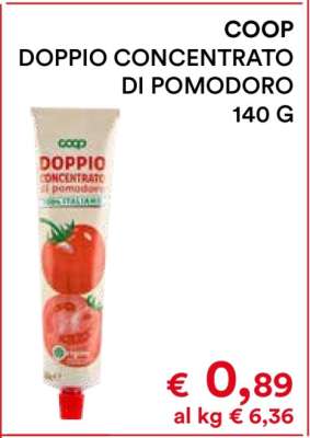COOP DOPPIO CONCENTRATO DI POMODORO