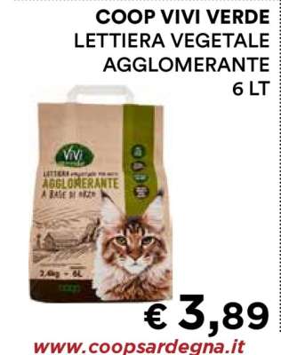COOP VIVI VERDE LETTIERA VEGETALE AGGLOMERANTE