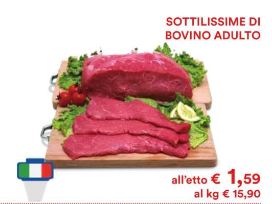 Sottilissime di Bovino Adulto