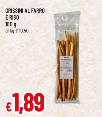 GRISSINI AL FARRO E RISO