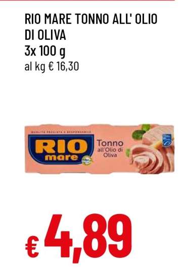 Rio Mare Tonno all’olio di oliva