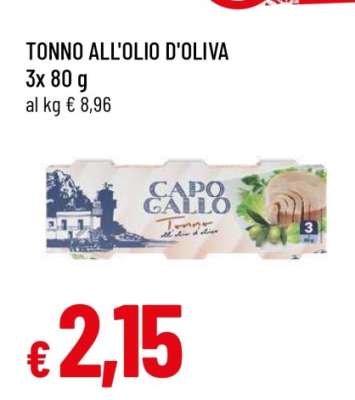 TONNO ALL'OLIO D'OLIVA
