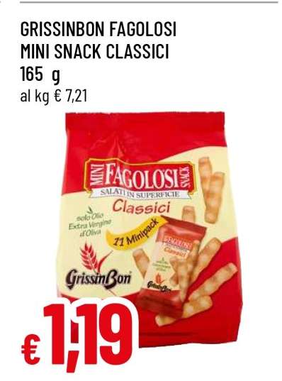 GRISSINBON FAGLOSI MINI SNACK CLASSICI