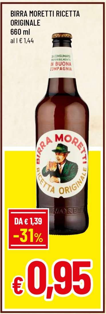 BIRRA MORETTI RICETTA ORIGINALE