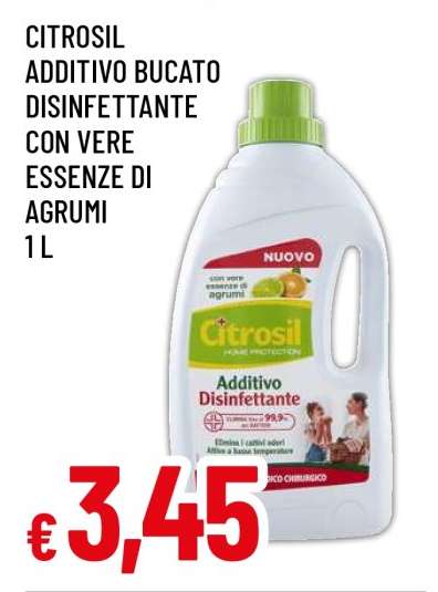 Citrosil Additivo Bucato Disinfettante