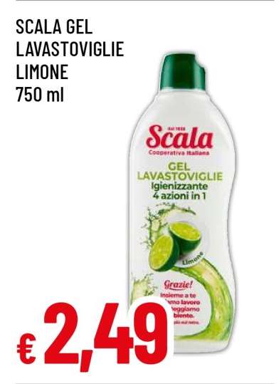 SCALA GEL LAVASTOVIGLIE LIMONE