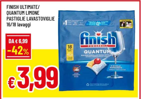 FINISH ULTIMATE/QUANTUM LIMONE PASTIGLIE LAVASTOVIGLIE