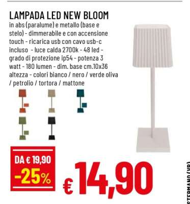 LAMPADA LED NEW BLOOM