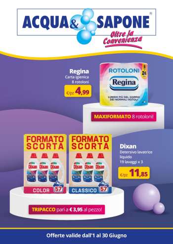 Volantino Acqua & Sapone - 1/6/2025 - 30/6/2025.