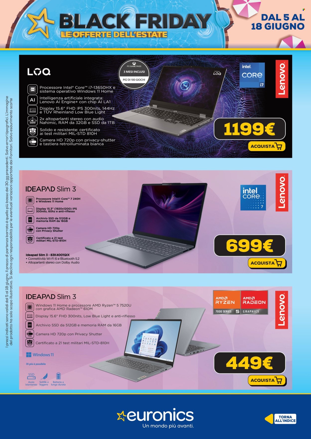 Volantino Euronics - 5/6/2025 - 18/6/2025. Pagina 11
