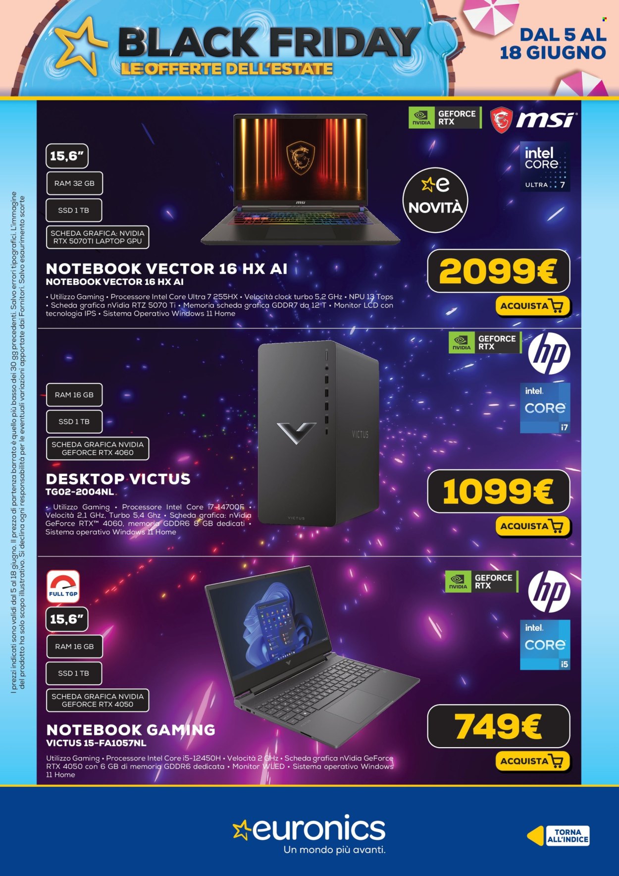 Volantino Euronics - 5/6/2025 - 18/6/2025. Pagina 13