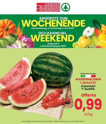 Volantino Eurospar - 5/6/2025 - 18/6/2025.
