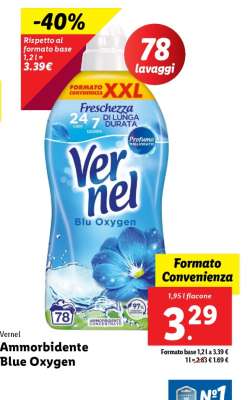 Vernel Ammorbidente Blue Oxygen