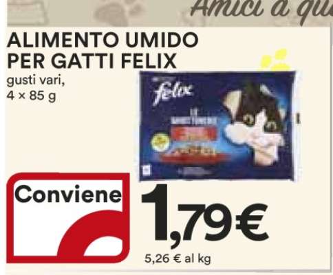 Alimento Umido per Gatti Felix