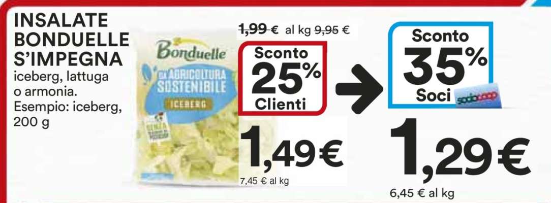 INSALATE BONDUELLE S’IMPEGNA