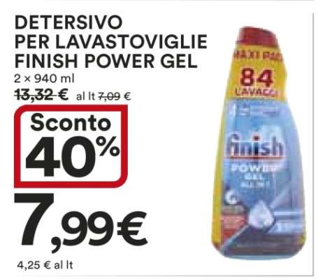 Detersivo per Lavastoviglie Finish Power Gel