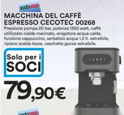 MACCHINA DEL CAFFÈ ESPRESSO CECOTEC 00268