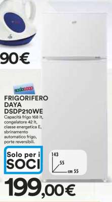 FRIGORIFERO DAYA DSDP210WE