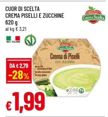 CUOR DI SCELTA CREMA PISELLI E ZUCCHINE