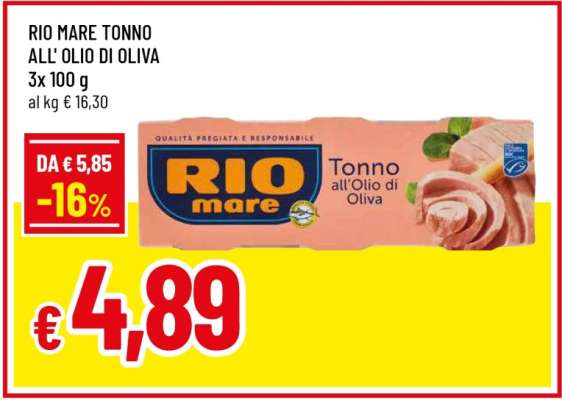 Rio Mare Tonno all’olio di oliva