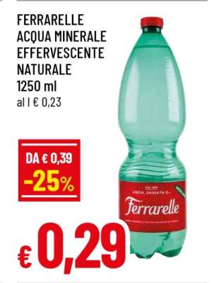 Ferrarelle Acqua minerale effervescente naturale